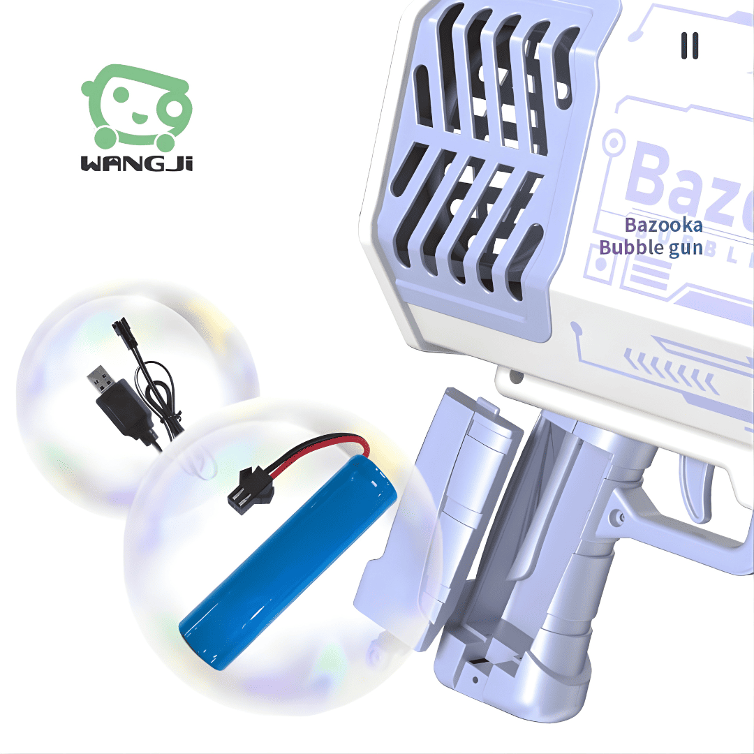 Bubble Bazooka – Propulseur magique de bulles colorées rechargeable 🫧