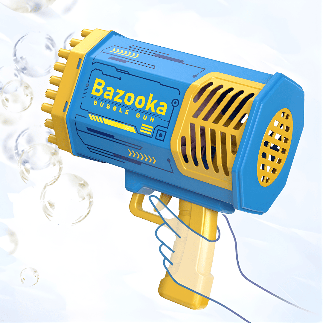 Bubble Bazooka – Propulseur magique de bulles colorées rechargeable 🫧